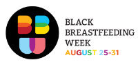 Black Breastfeeding Week Logo August 25-31