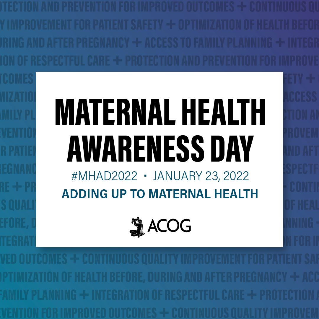 Maternal Health Awareness Day 2022
