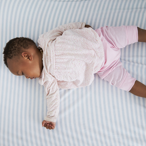 African American baby sleeping