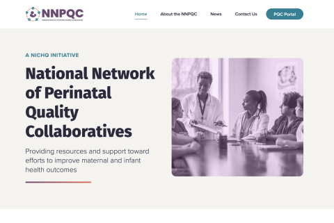 screenshot of NNPQC homepage