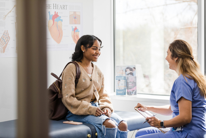 Young person in hospital