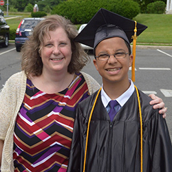 David and his mother