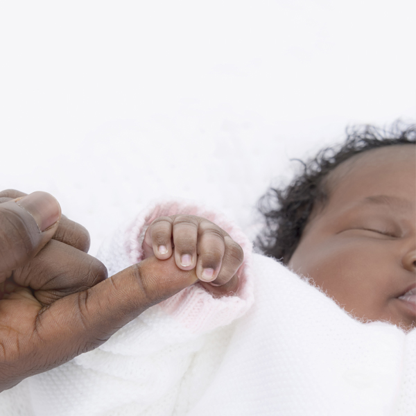 African american baby sleeping